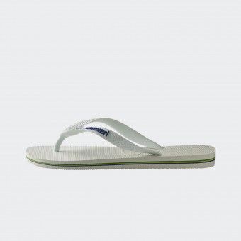 Havaianas Slim Brazil Logo Slipper White