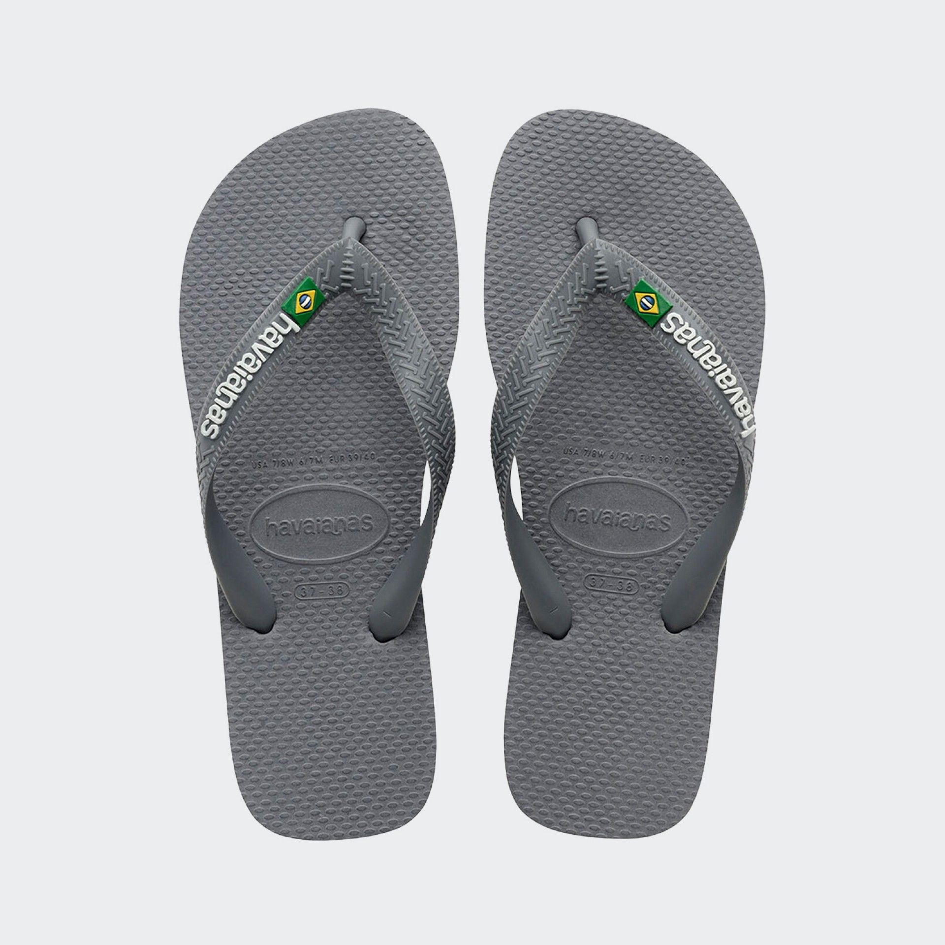 Chinelo Havaianas Slim Brasil Logo Kaki