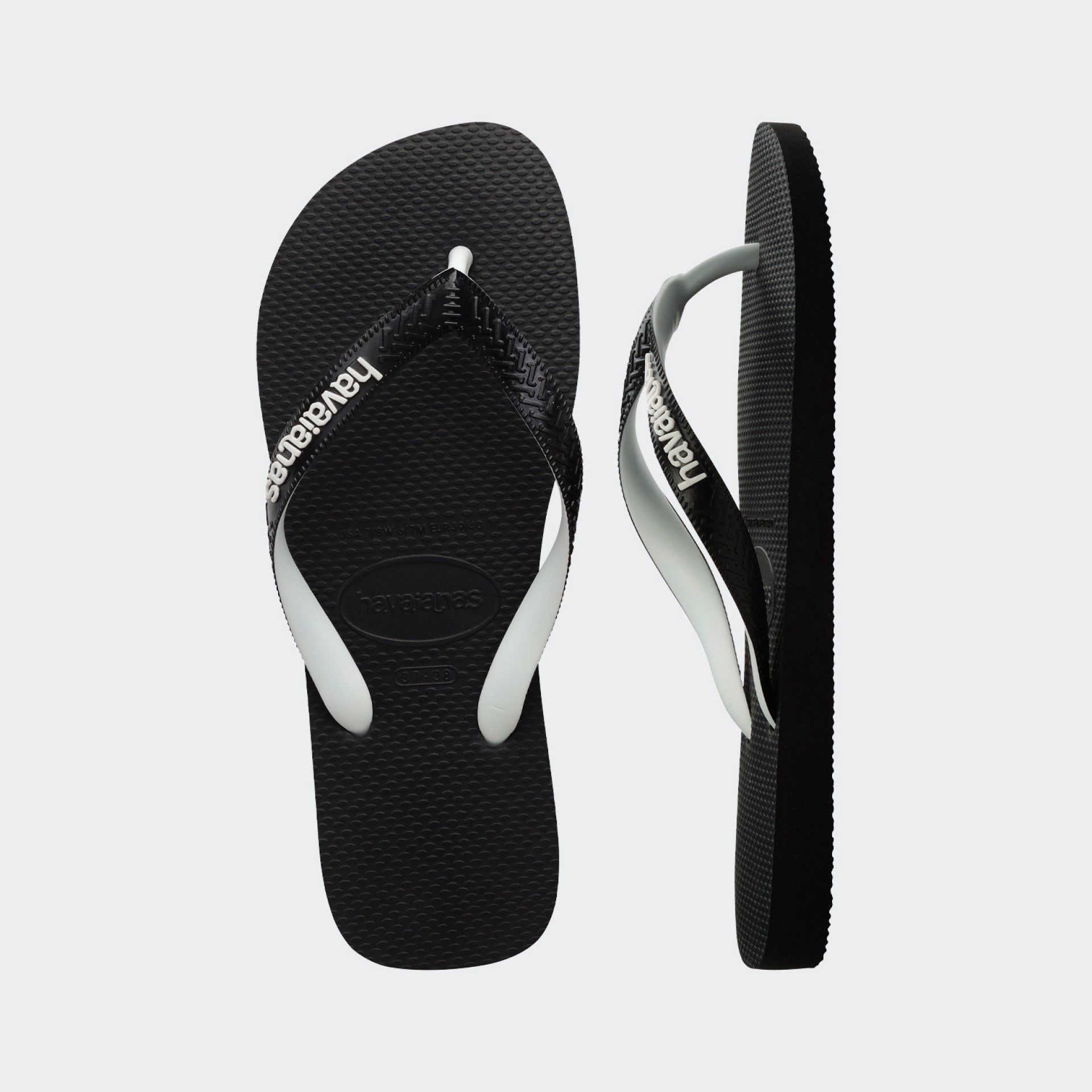 Havaianas Top Mix Chaussons Noirs et Blancs