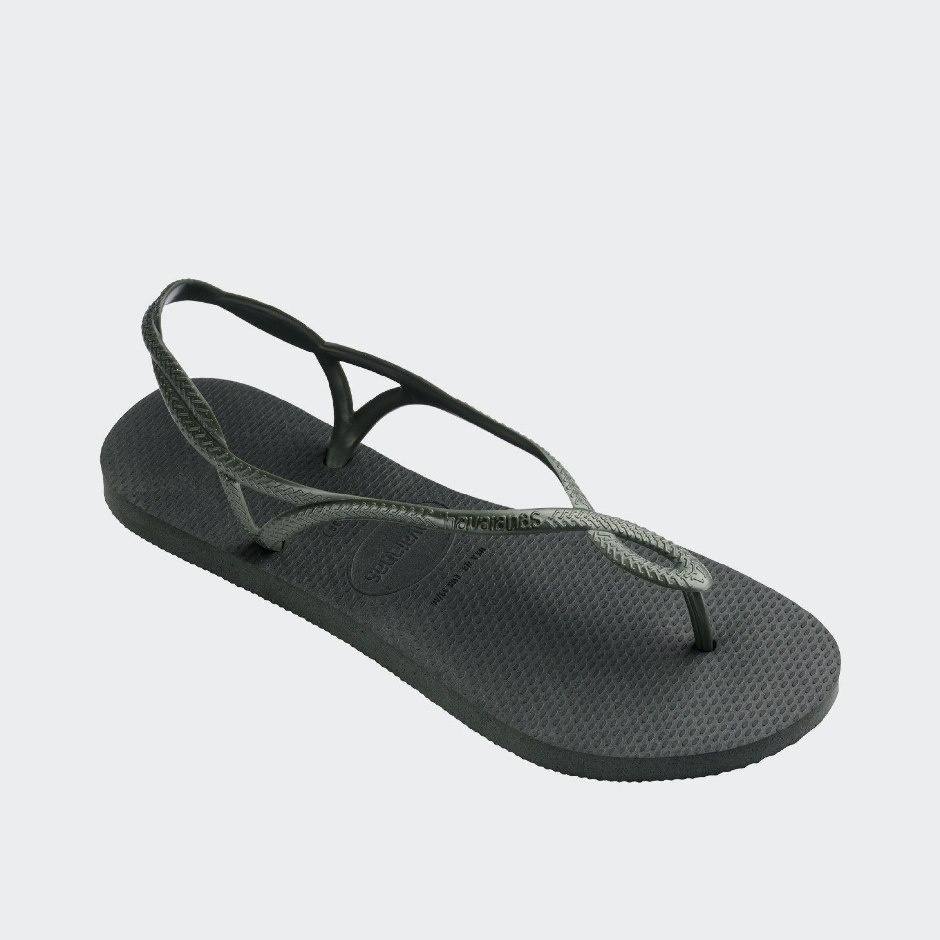 Havaianas Luna Tongs à Plateforme Kaki