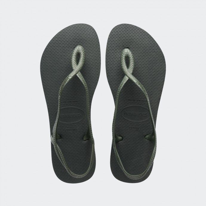 Havaianas Luna Tongs à Plateforme Kaki