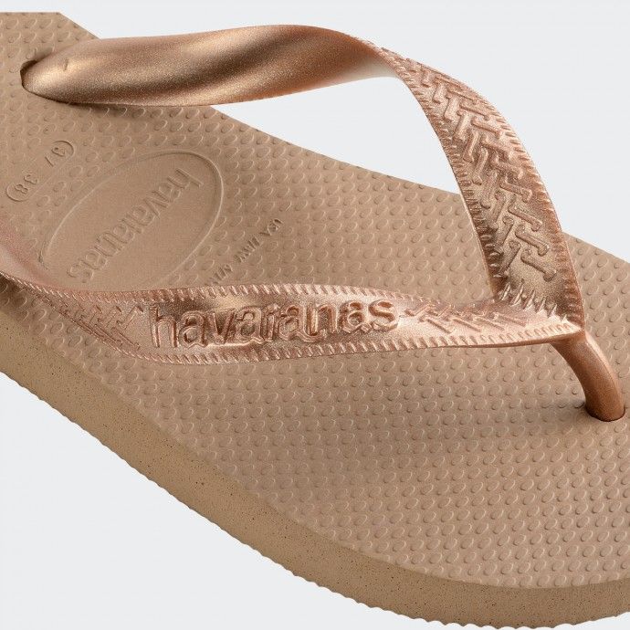 Chanclas Havaianas Top Strips Oro Rosa