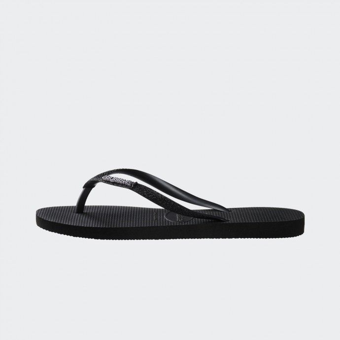 Havaianas Slim Glitter II Black Slippers