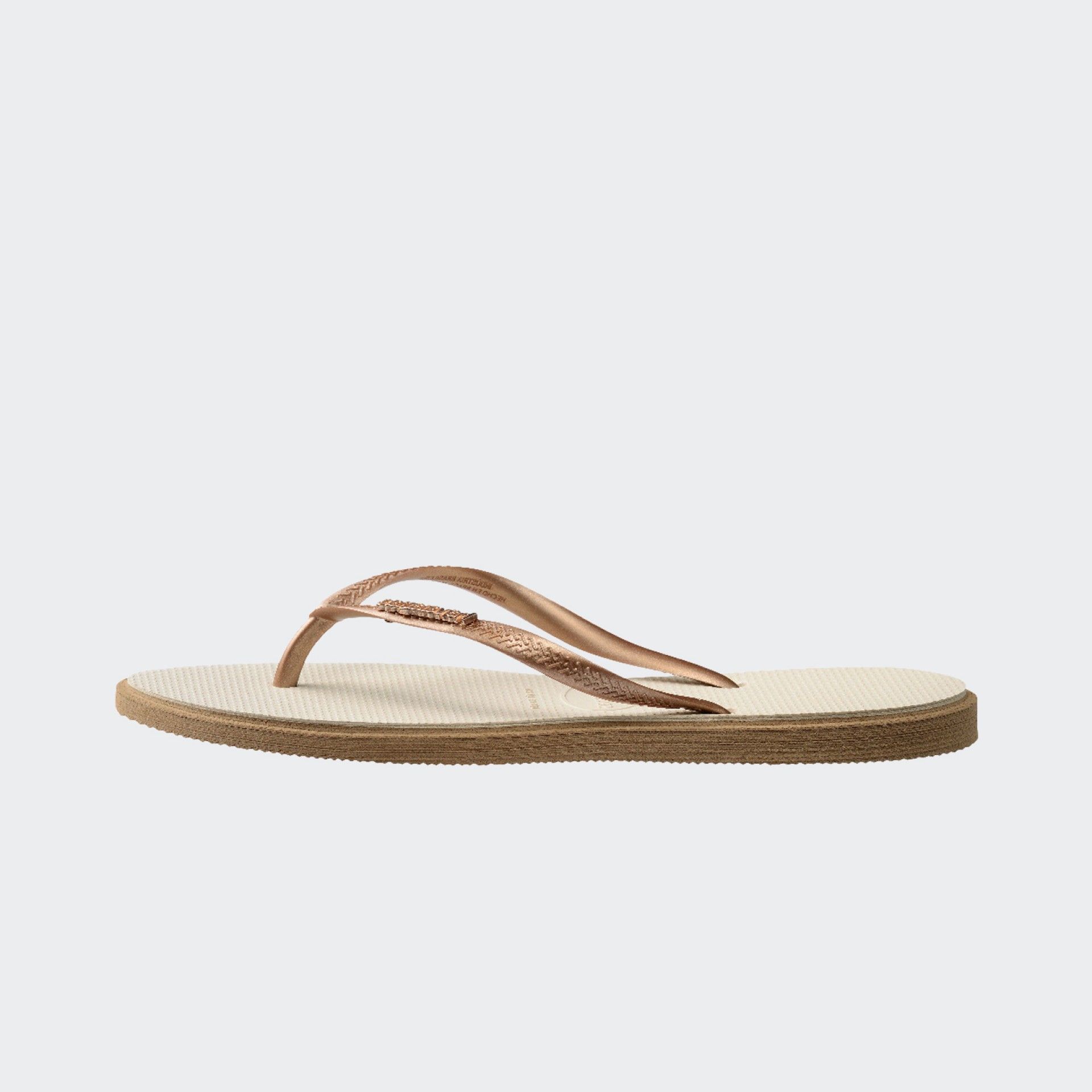 Chanclas Havaianas Slim Point Oro Rosa