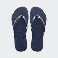 Havaianas Slim Luxury Aqua Navy Blue Flip Flops