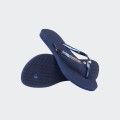 Havaianas Slim Luxury Aqua Navy Blue Flip Flops