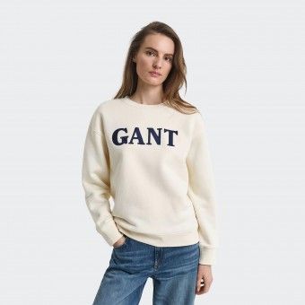 Sweatshirt com gola redonda Gant