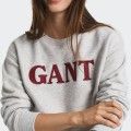 Sweatshirt com gola redonda Gant
