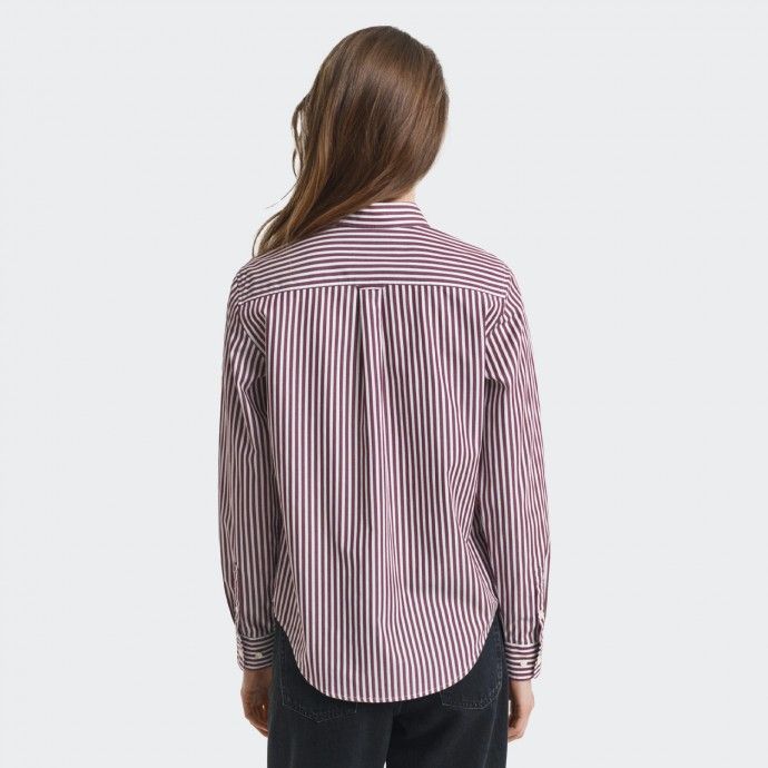Classic striped poplin shirt
