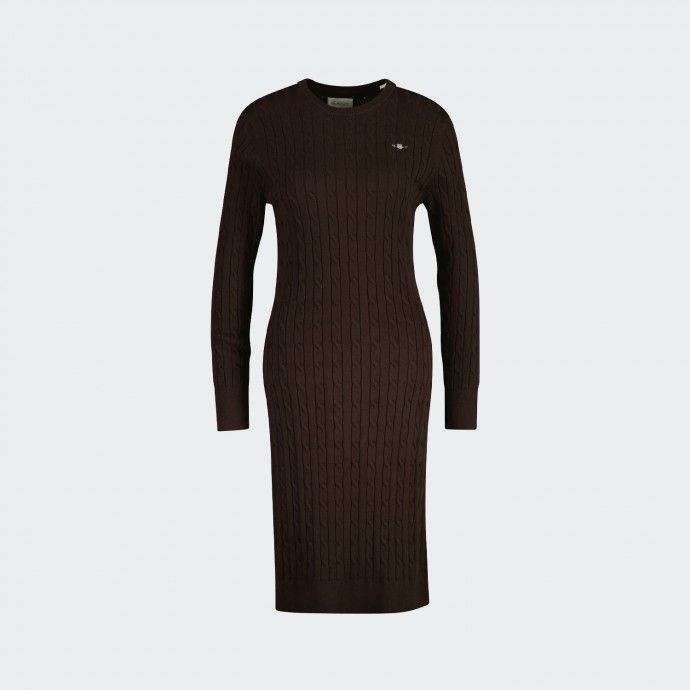 Vestido de punto con cuello redondo de Gant