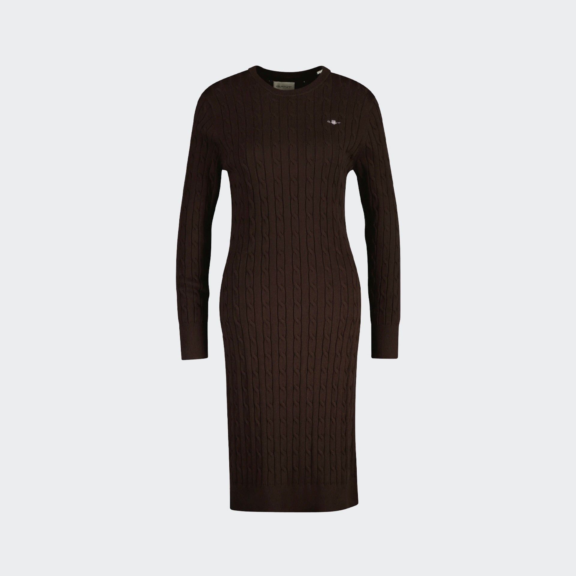 Vestido de punto con cuello redondo de Gant