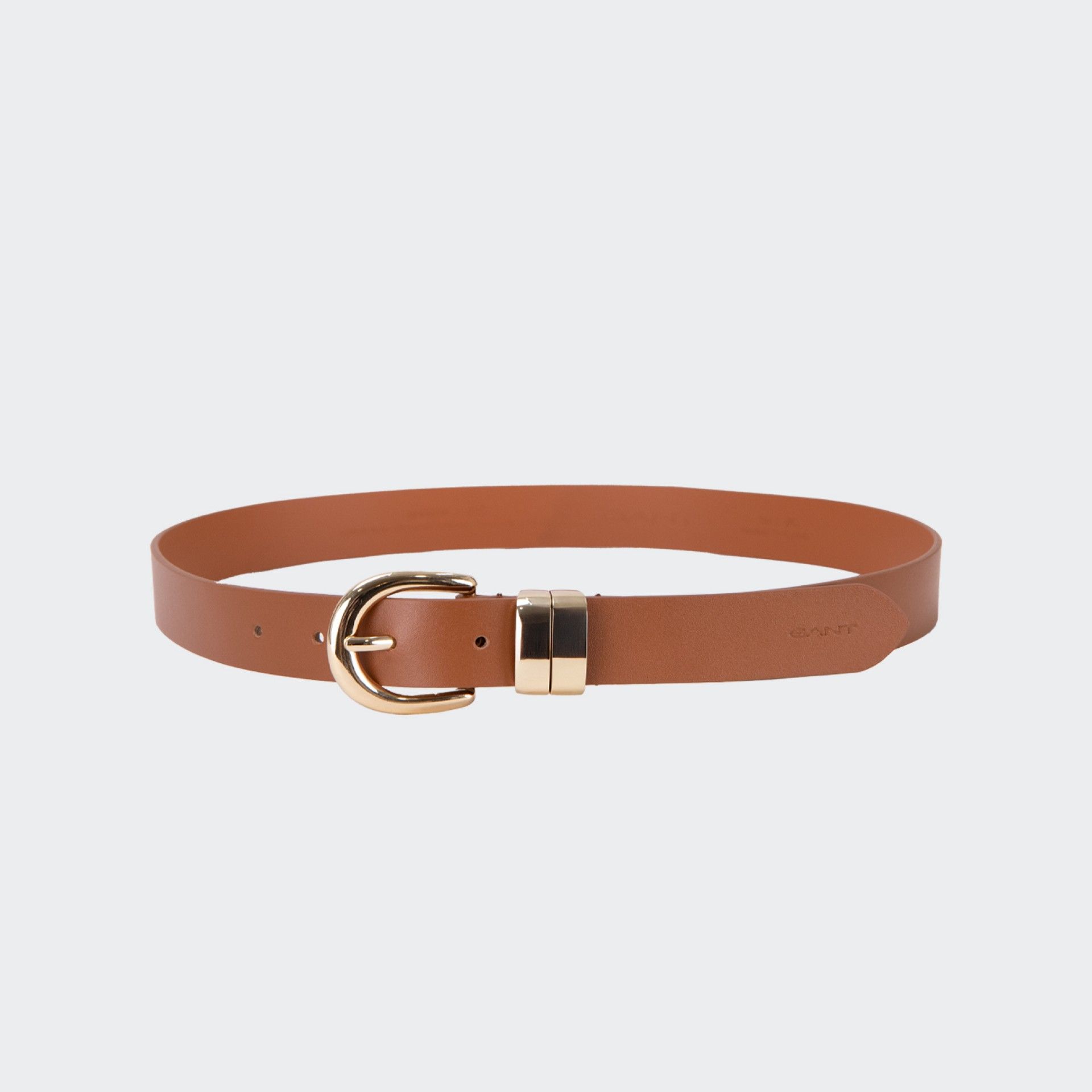 Gant gold oval buckle belt