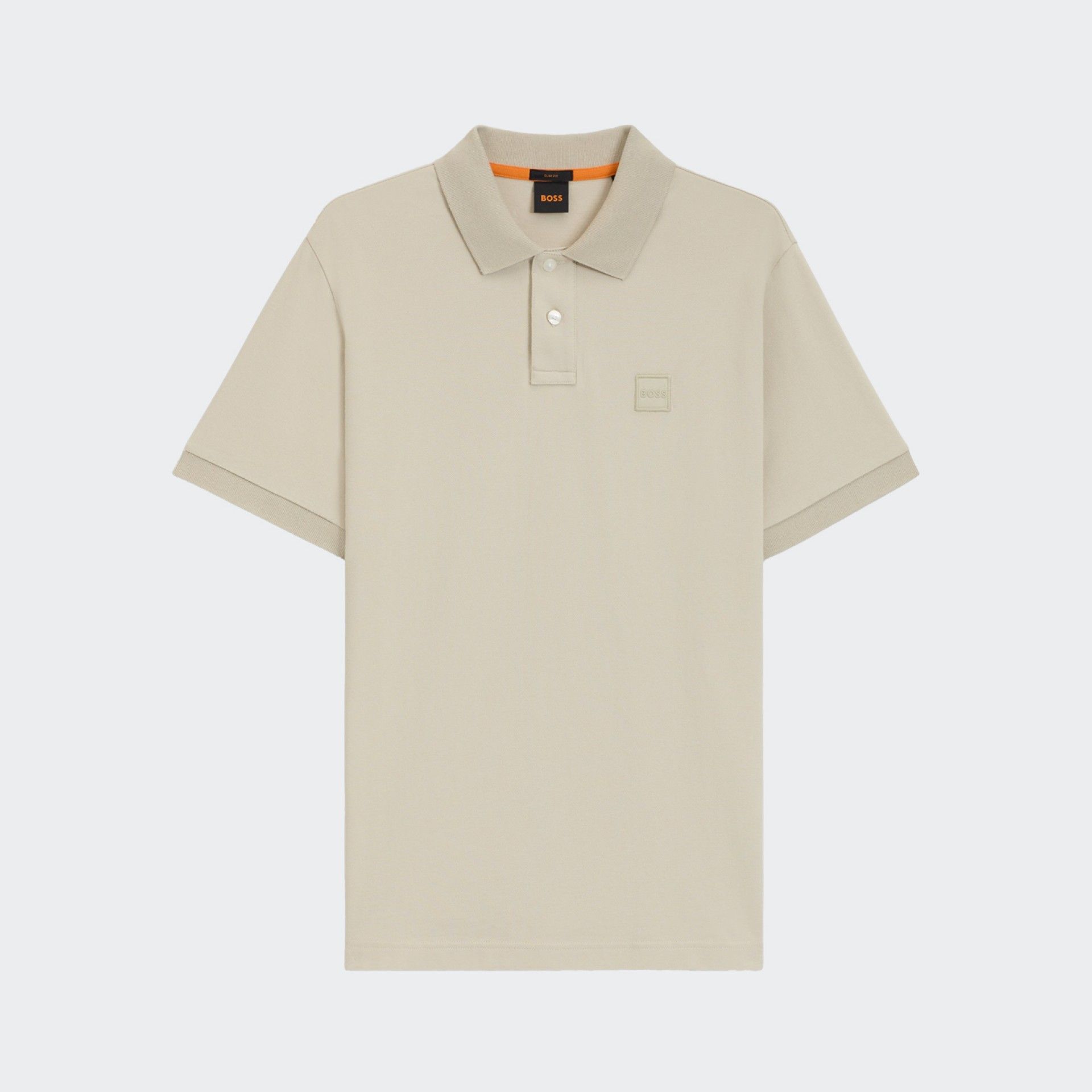 Polo Slim Fit con logotipo BOSS