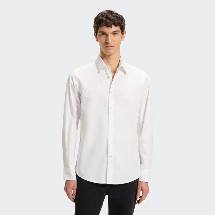 Boss Regular Fit shirt in cotton poplin