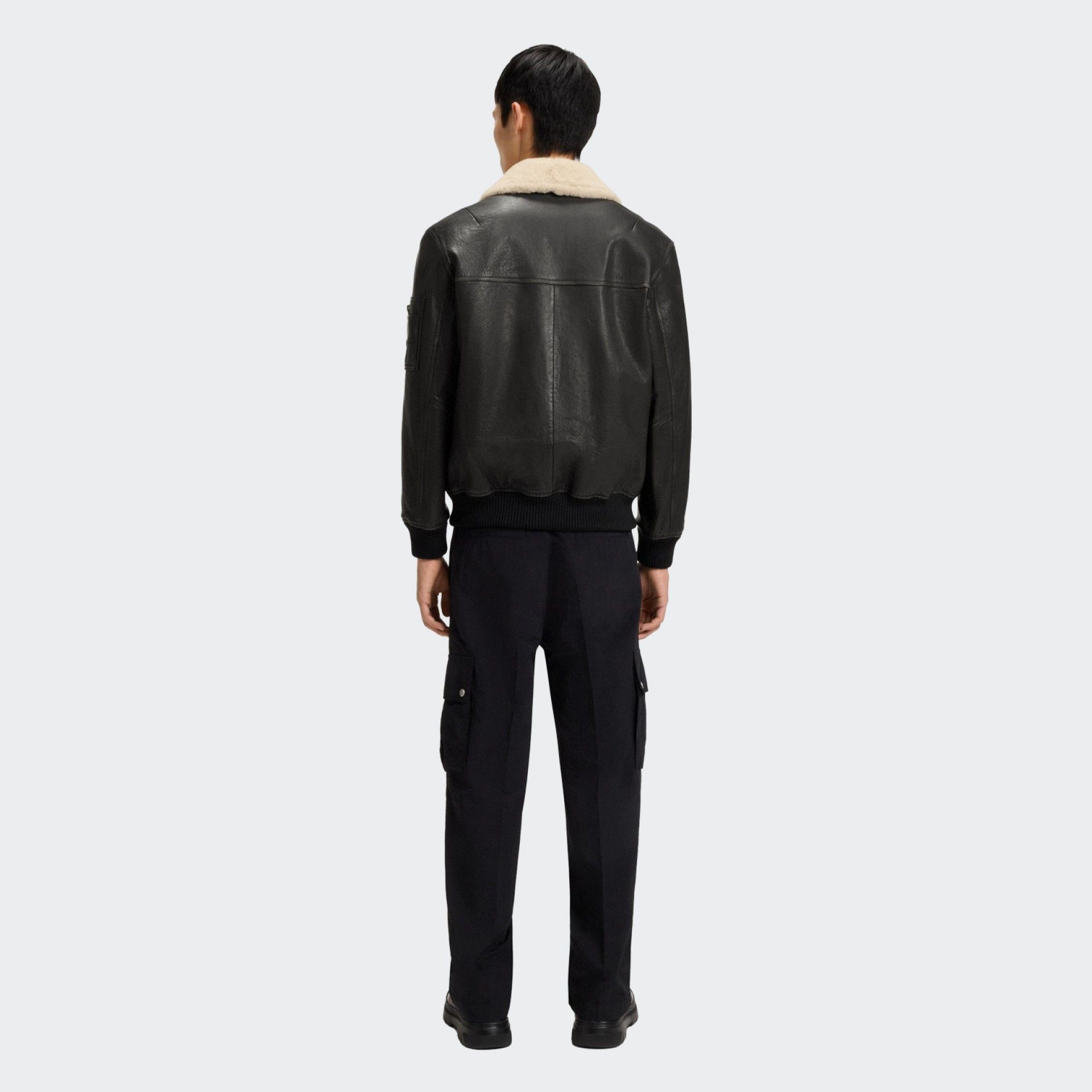 Chaqueta de piel Hugo