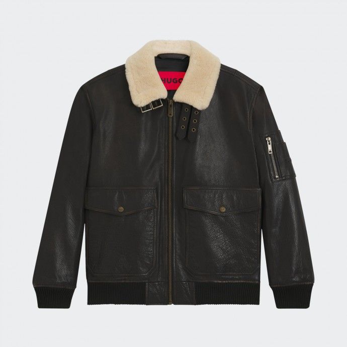 Chaqueta de piel Hugo