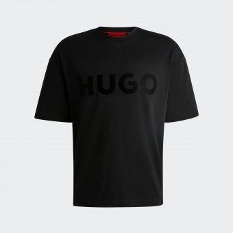 T-shirt com lettring Oversize Hugo