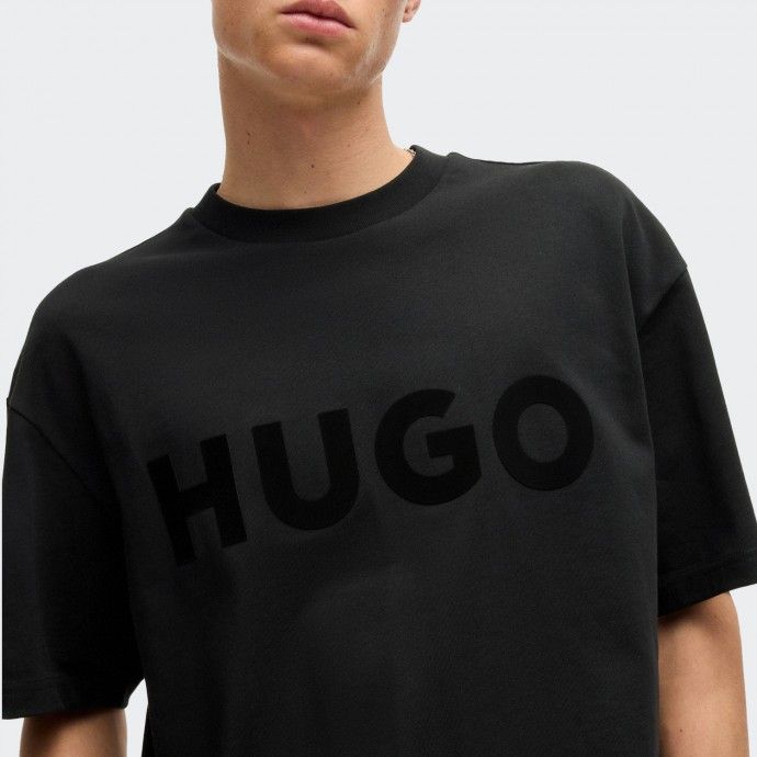 T-shirt com lettring Oversize Hugo
