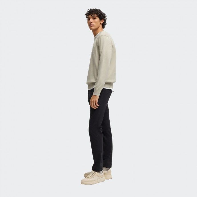 Beige Boss Logo Sweater