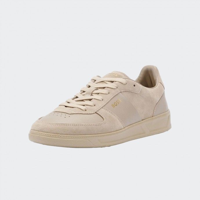 Boss Brandon Beige Suede Sneakers