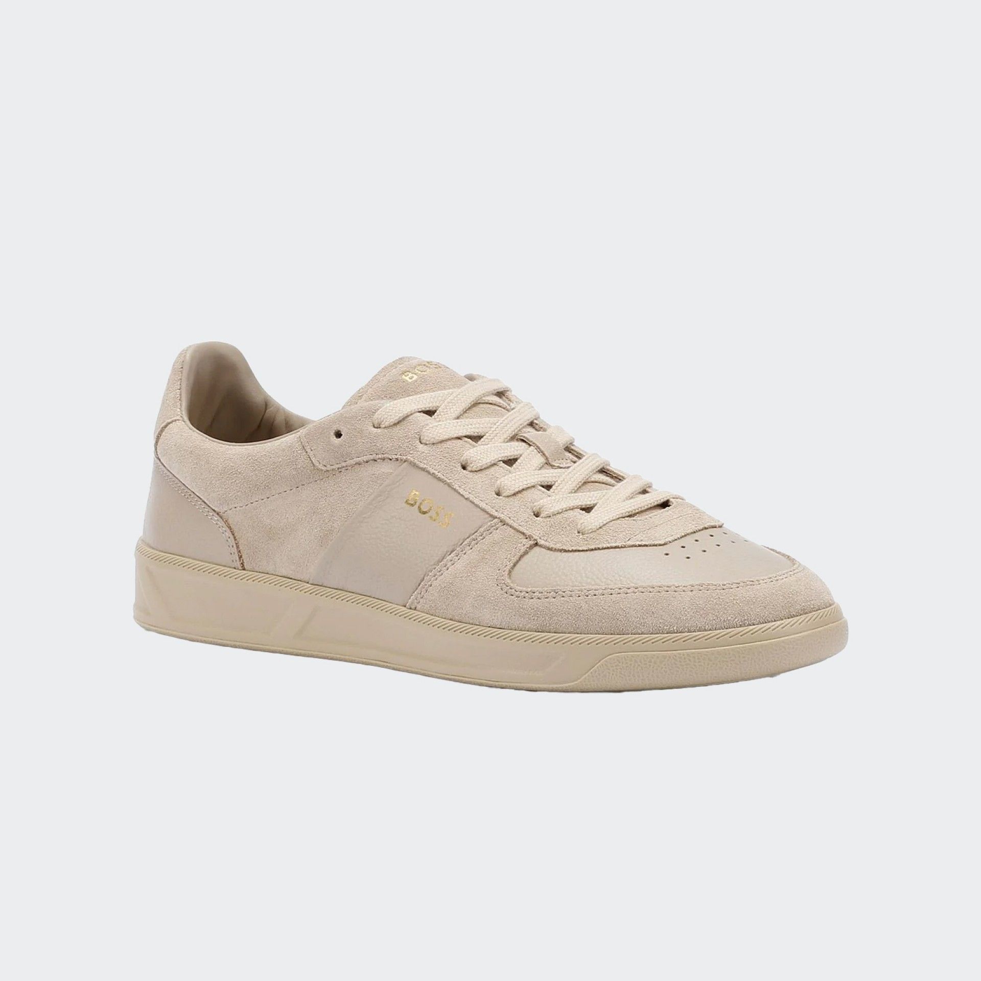 Boss Brandon Beige Suede Sneakers