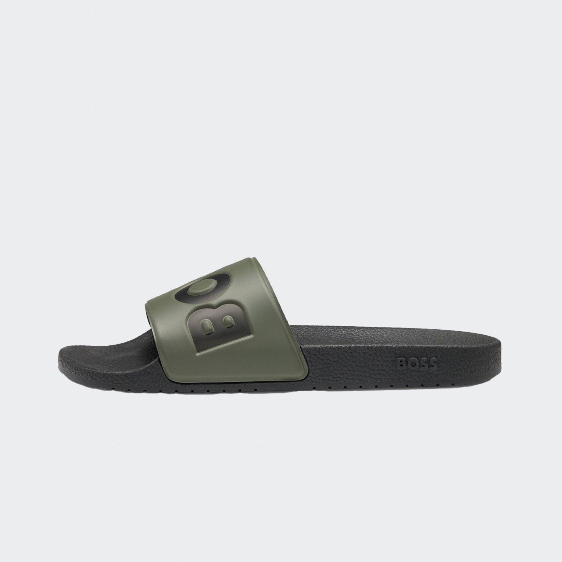 Chanclas con gran detalle del logotipo Boss