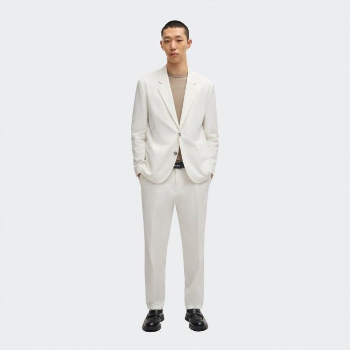 Hugo Slim Fit Seersucker Pantalon