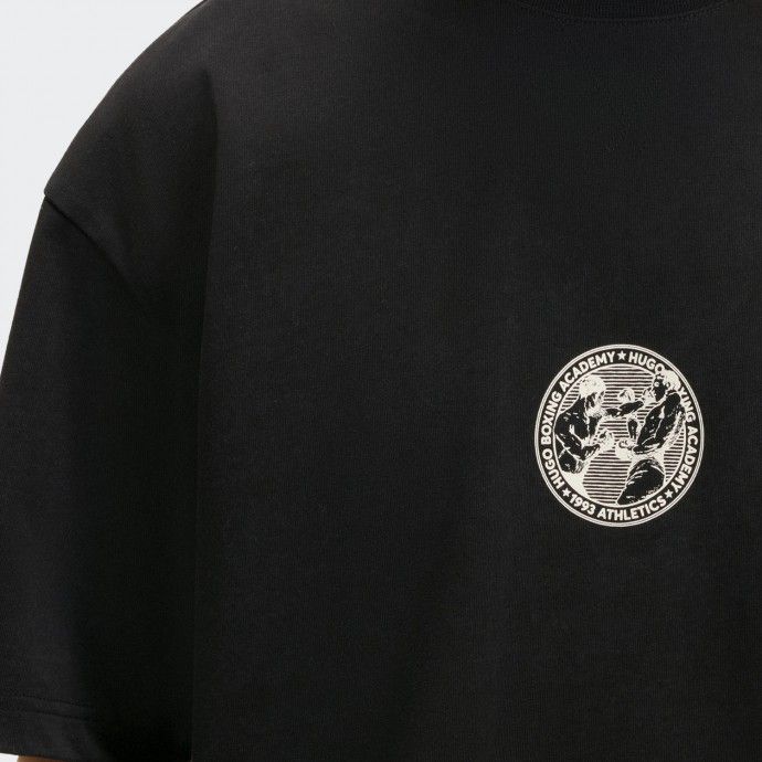 Camiseta de algod�n Hugo con estampado de boxeo