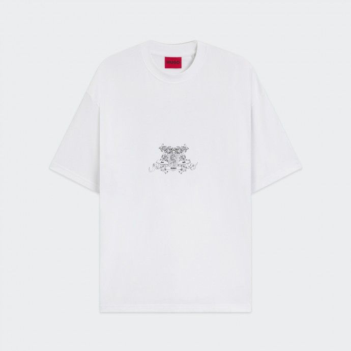 Hugo College Logo Cotton T-Shirt