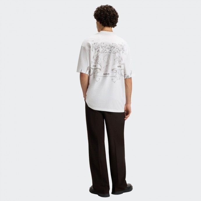 Hugo College Logo Cotton T-Shirt