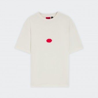 T-shirt com log�tipo em lacre Hugo