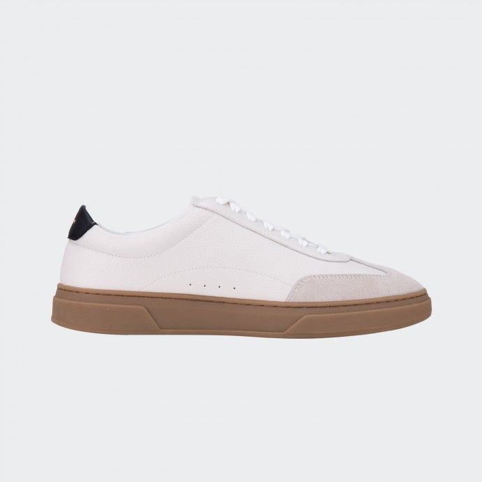 Zapatillas Boss de piel y ante