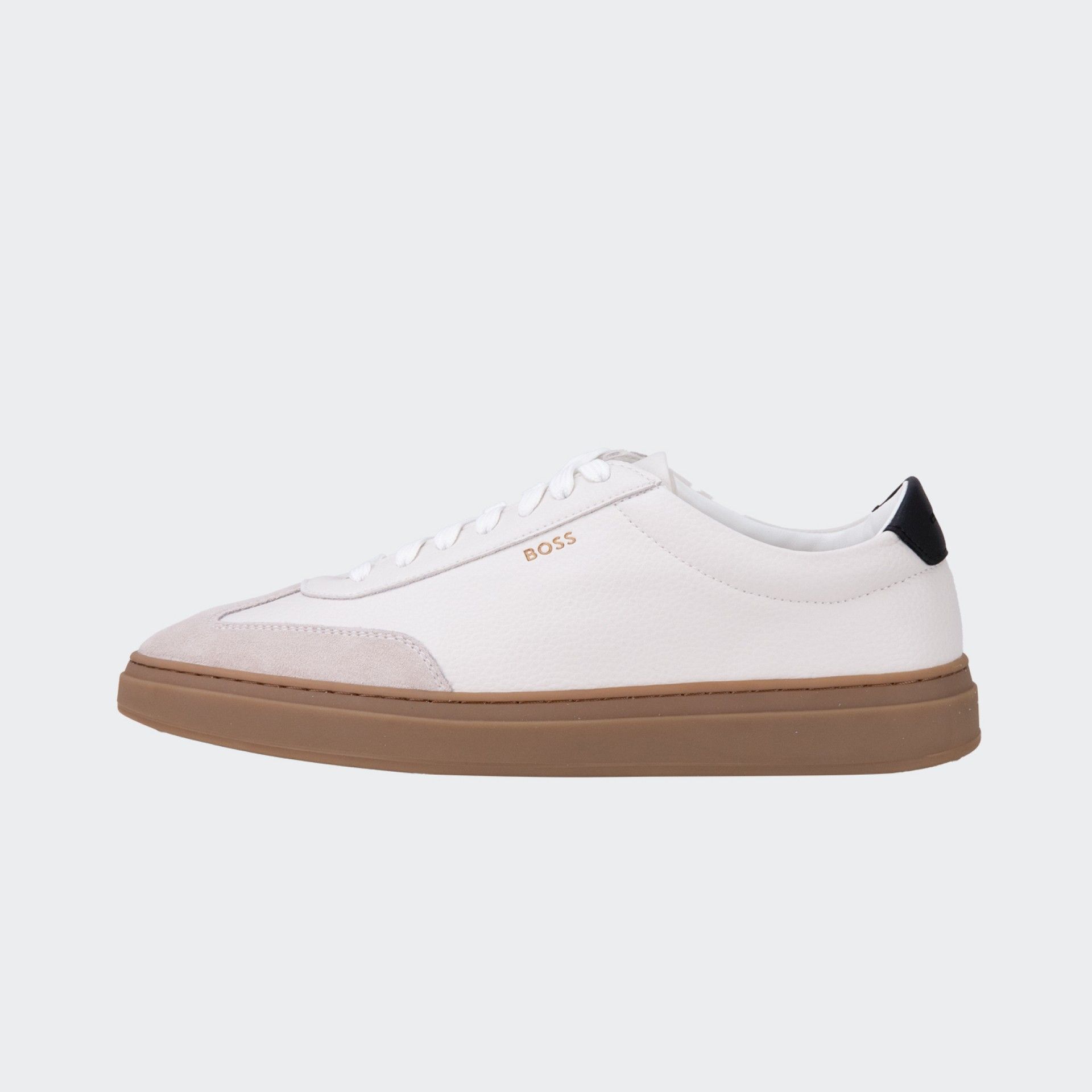 Boss leather and suede sneakers