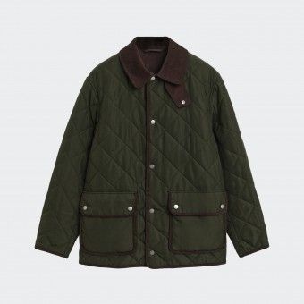 Casaco Acolchoado em malha polar Green Lagoon Gant