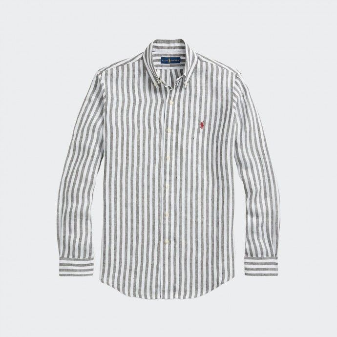 Chemise en Lin Rayé Custom Fit de Polo Ralph Lauren
