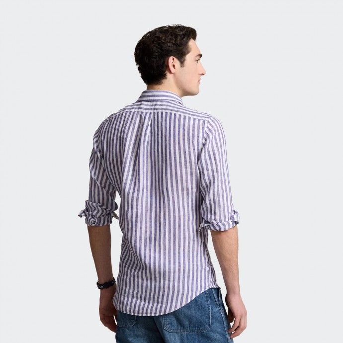 Chemise en Lin rayé Custom Fit de Polo Ralph Lauren