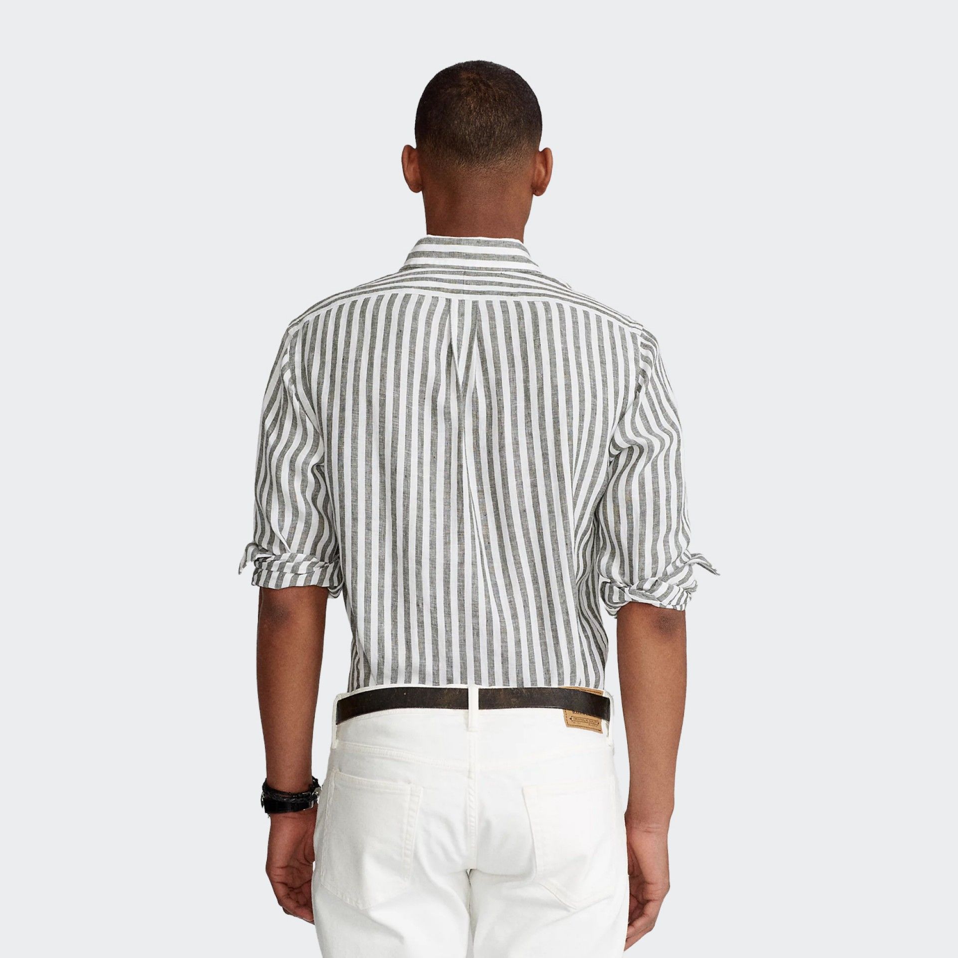 Chemise en Lin Rayé Custom Fit de Polo Ralph Lauren