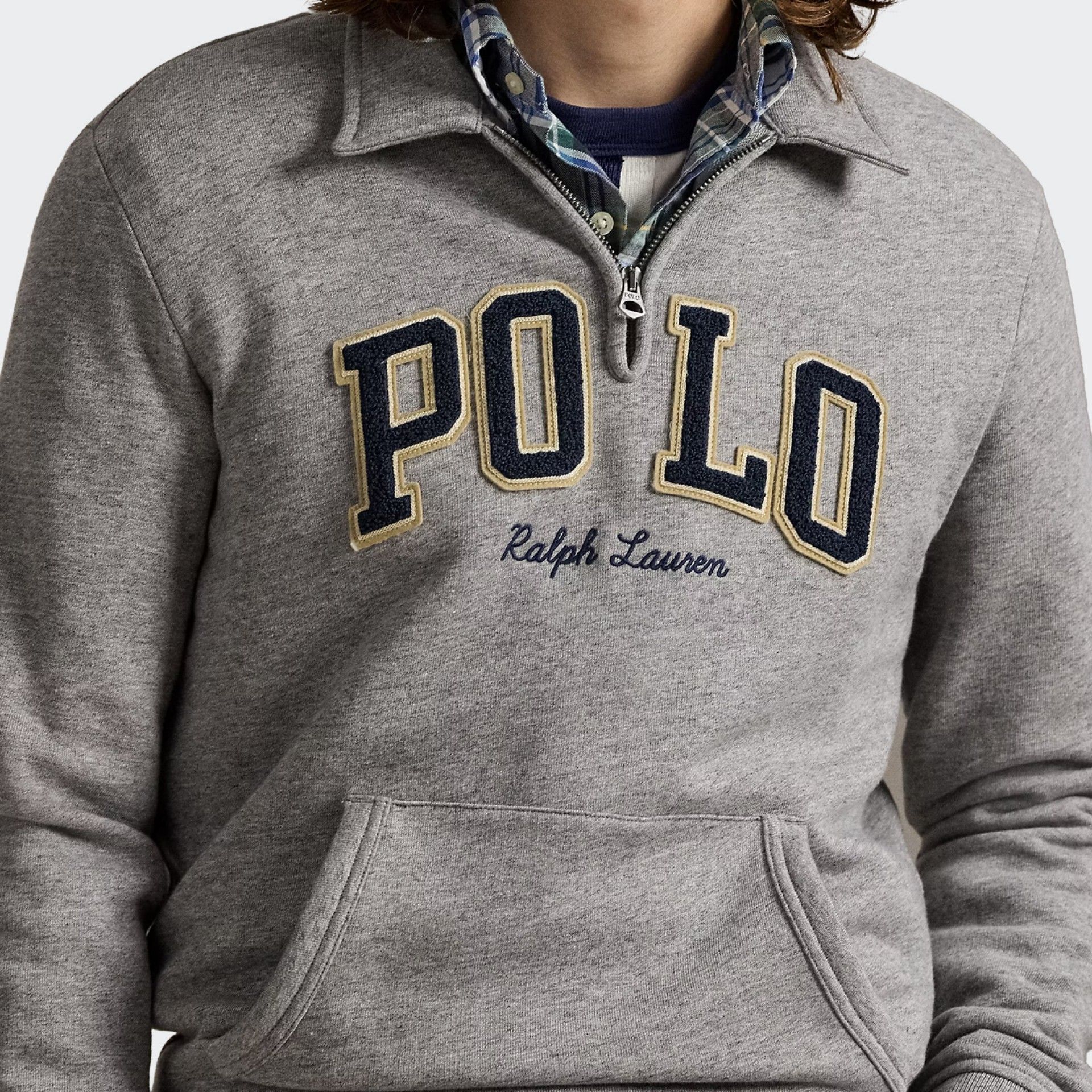 Suéter de punto de lana con cremallera de Ralph Lauren