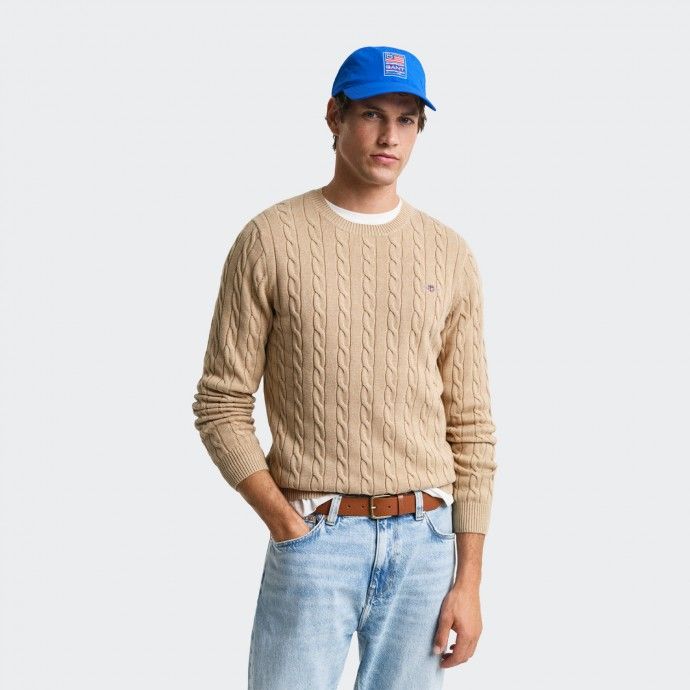 Su�ter de punto trenzado de Gant