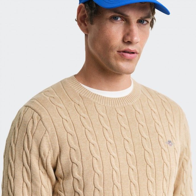 Su�ter de punto trenzado de Gant