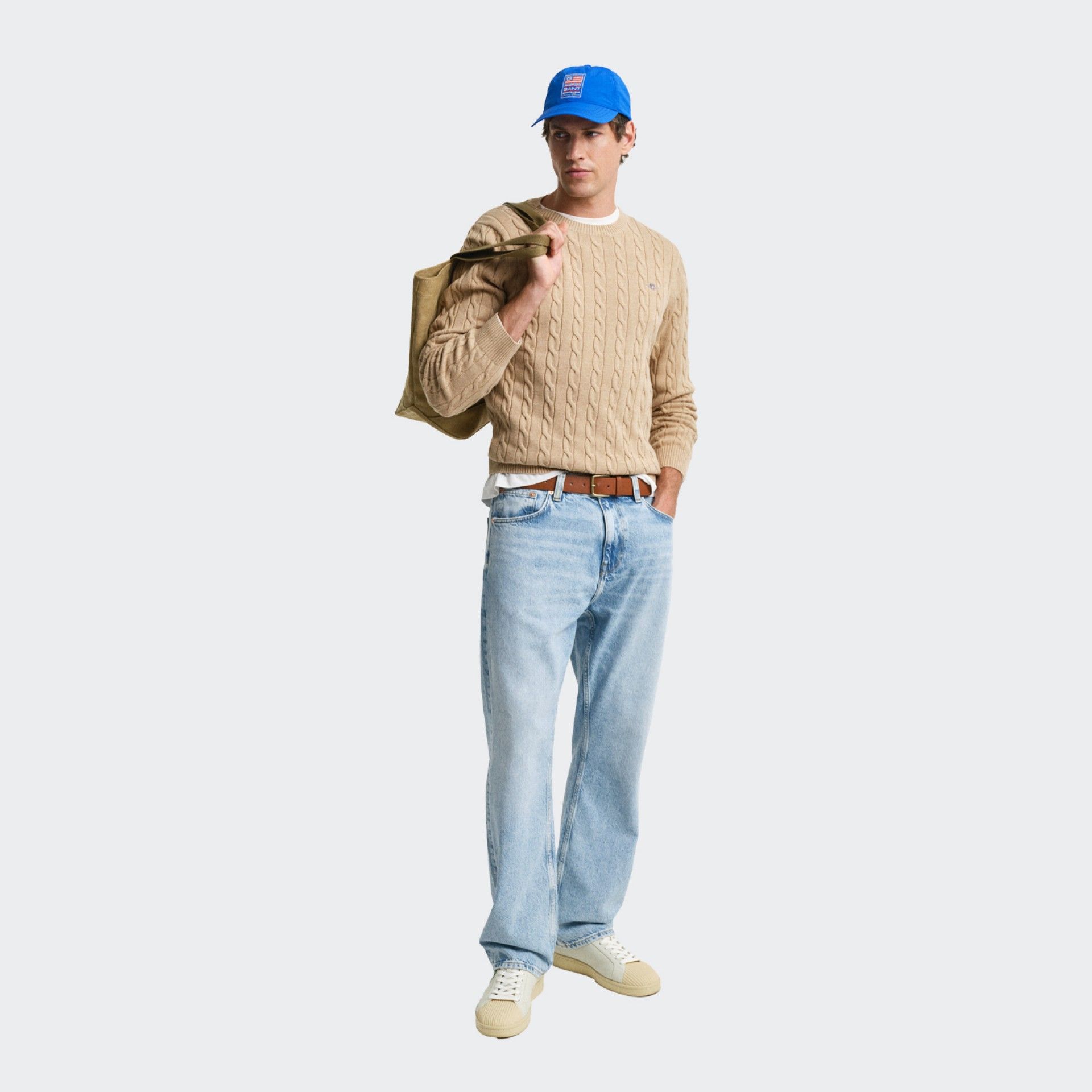 Suéter de punto trenzado de Gant