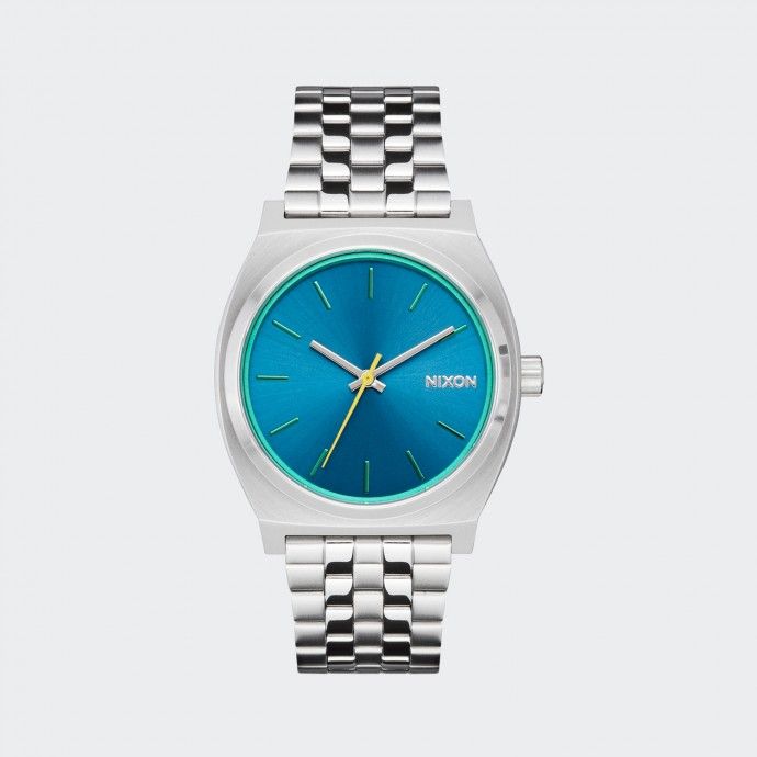 Nixon Time Teller Watch Silver Byron Blue