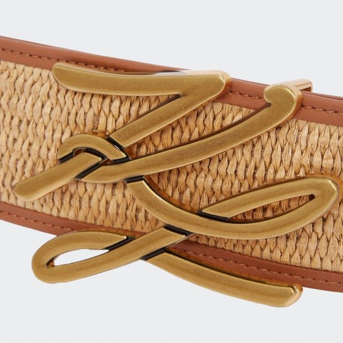 Karl Lagerfeld Raffia Belt