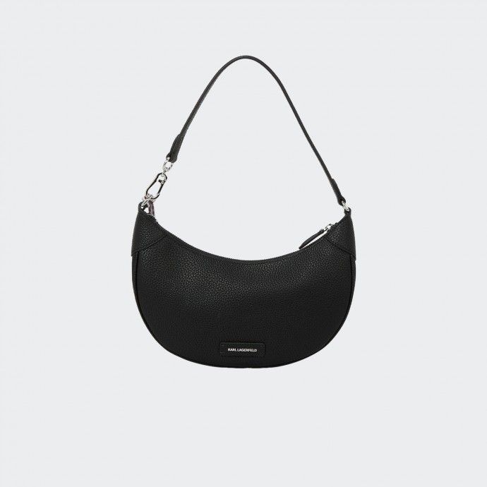 Sac � bandouli�re demi-lune Karl Lagerfeld Ikon Pebble