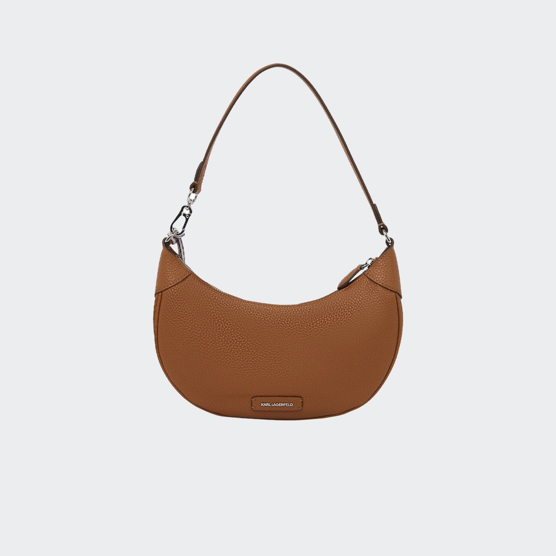 Karl Lagerfeld Ikon Pebble Half Moon Shoulder Bag