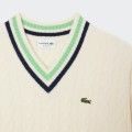 Su�ter de punto de lana Lacoste con cuello en V