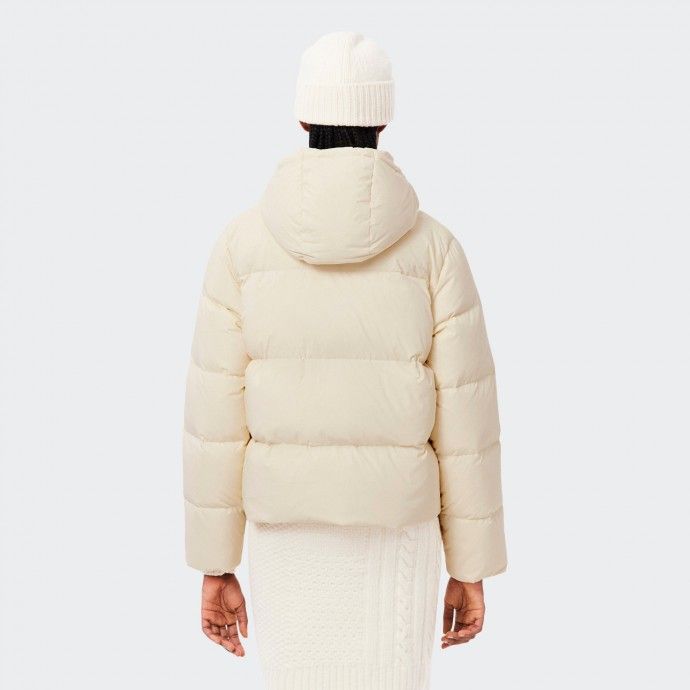 Chaqueta acolchada con capucha y corte relajado de Lacoste