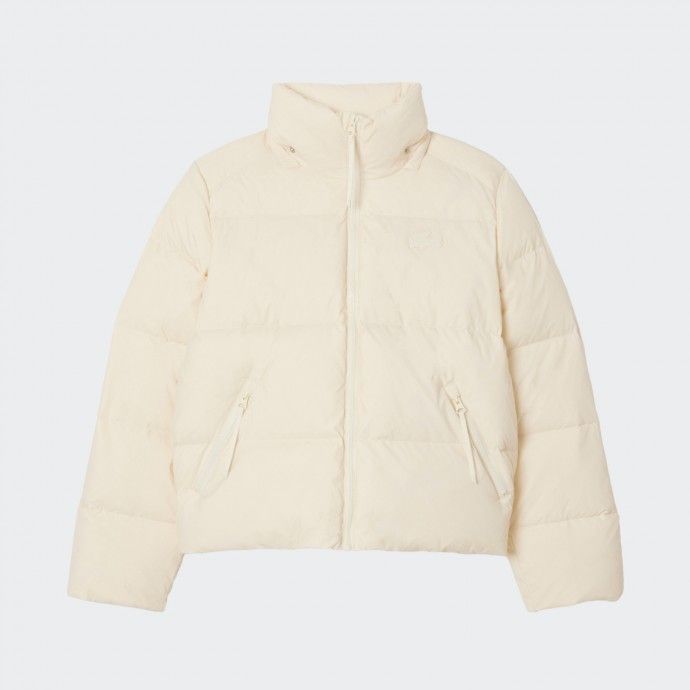 Chaqueta acolchada con capucha y corte relajado de Lacoste