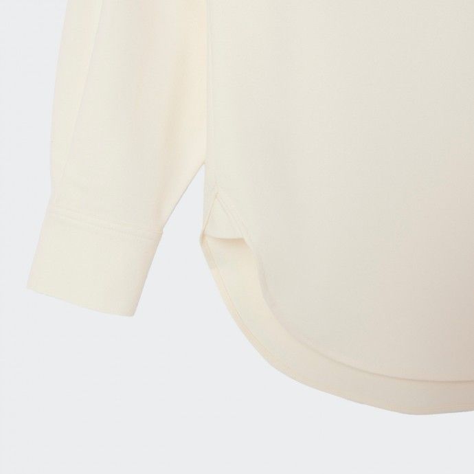 Polo de franela extragrande beige de Lacoste