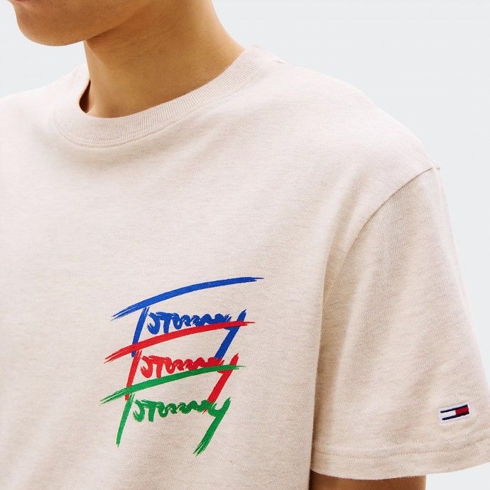 T-Shirt Gráfica Logo Tommy Jeans
